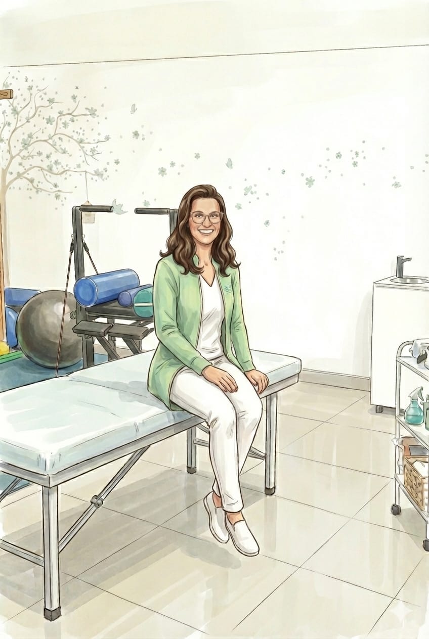 fisisoterapeuta sentada